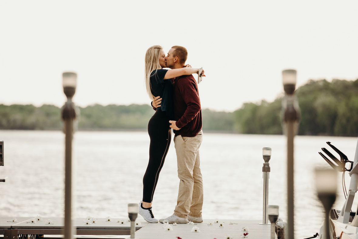 Surprise Sunrise Proposal by the Water