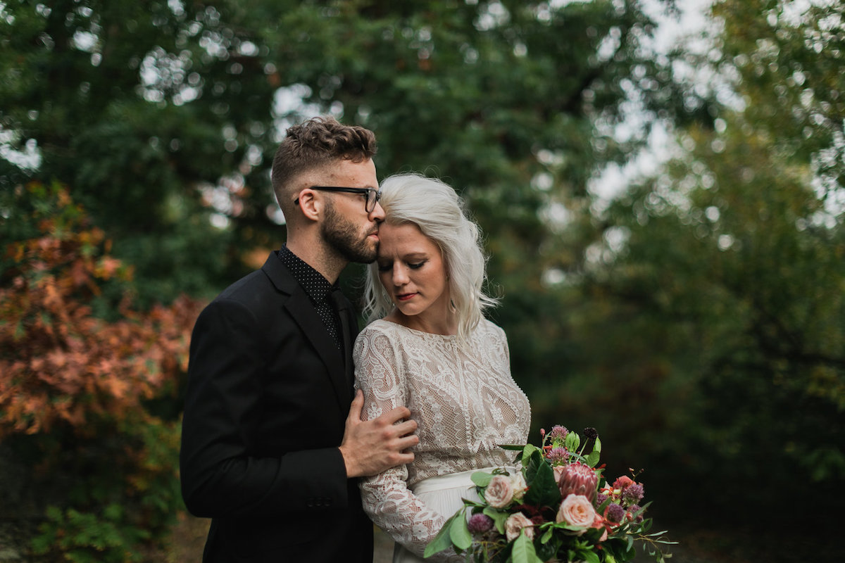 Modern Forest + Floral Elopement in Taylor’s Falls