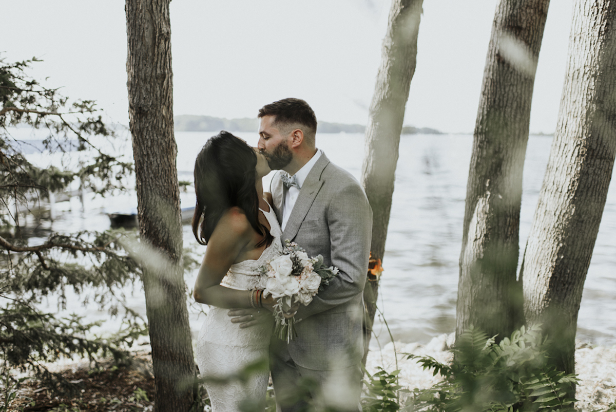 Sentimental Backyard + Lakeside Wedding