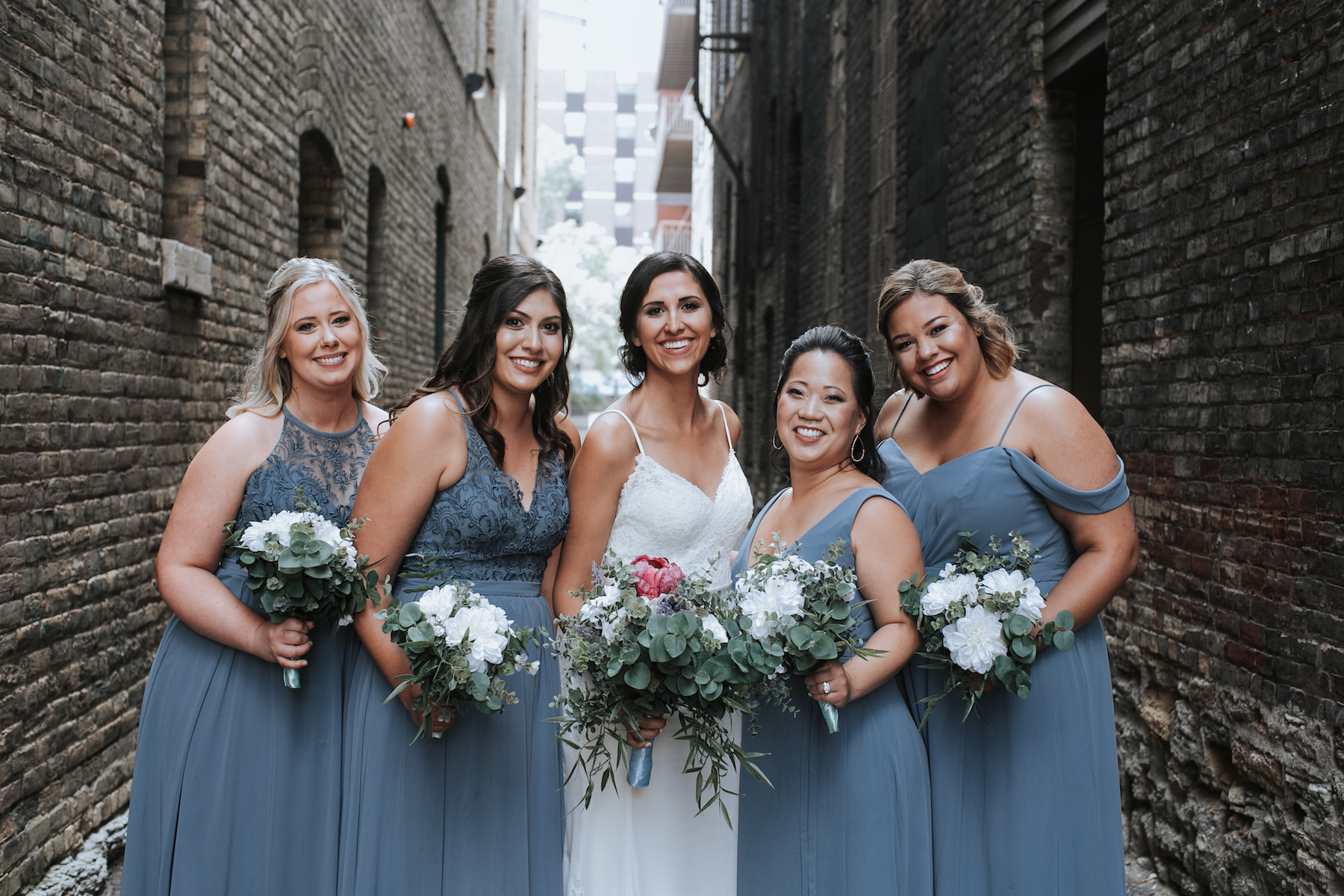 Style Alert: Embroidered Lace Bridesmaid Dresses