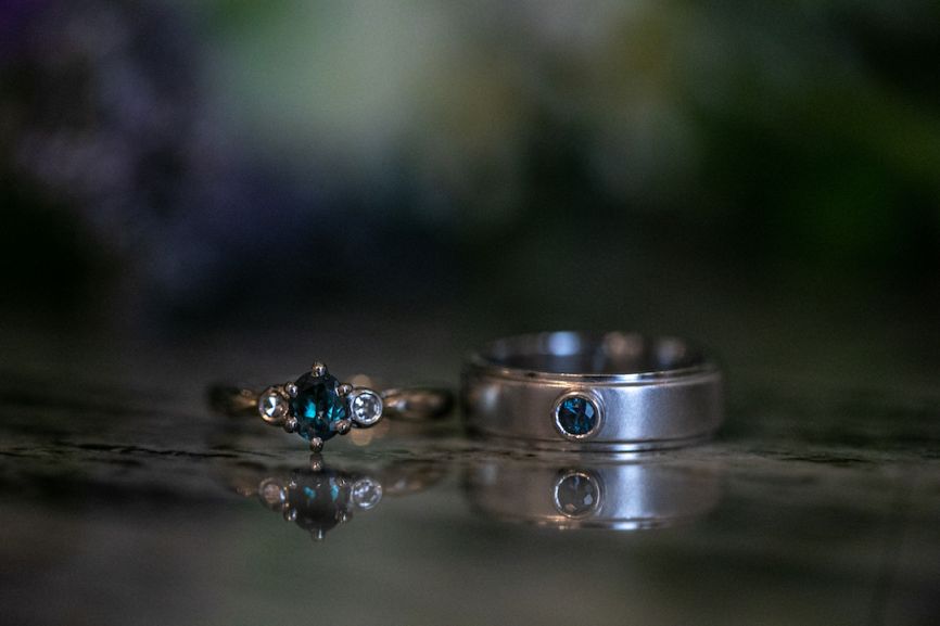 rings on table