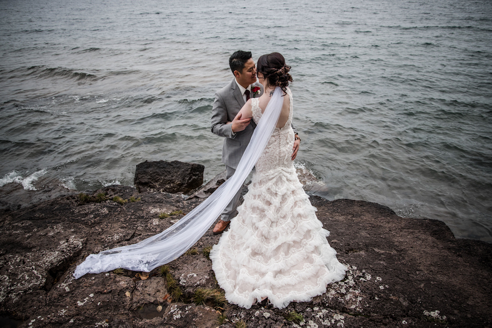 fall wedding in the north shore