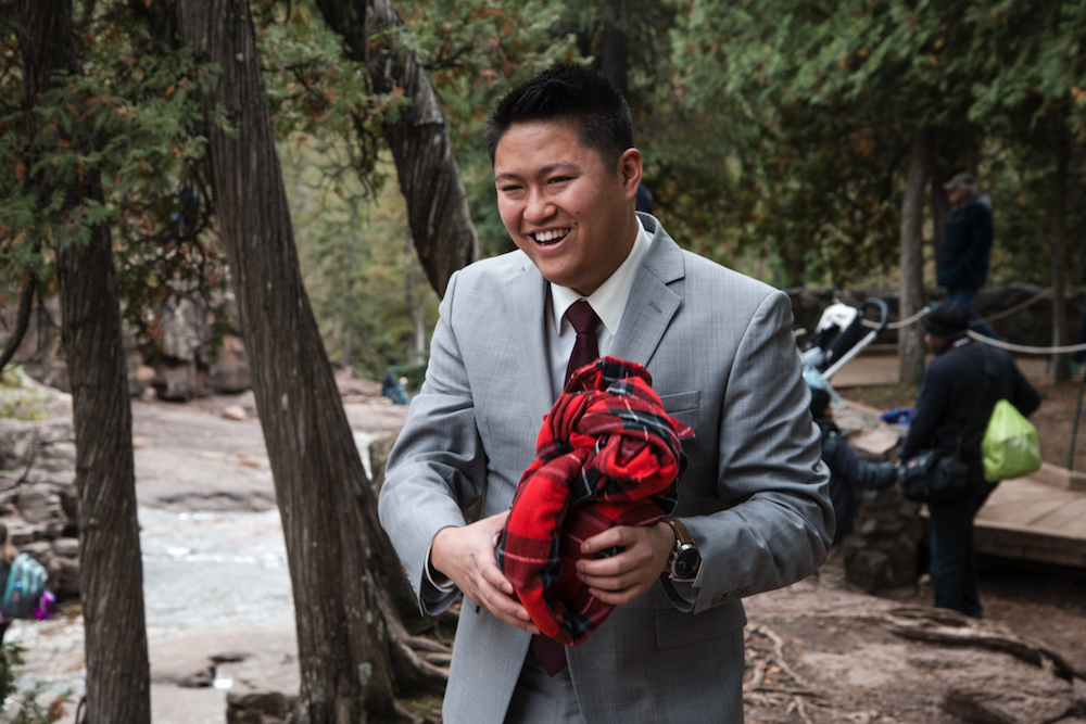 happiest groom to see his bride