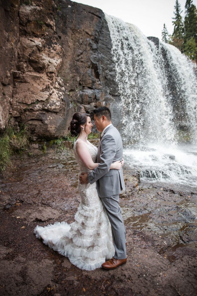 waterfall wedding photography