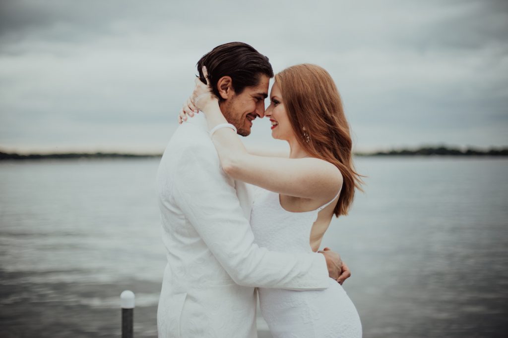 marriage celebration on lake minnetonka