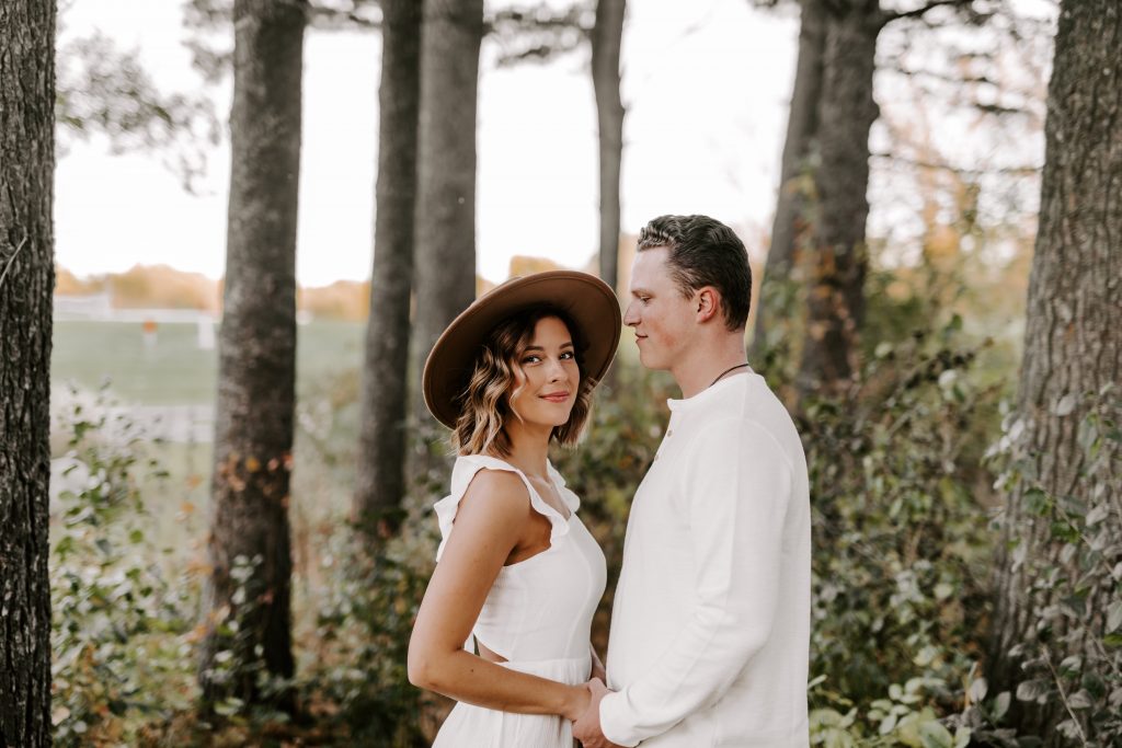 couple in the woods