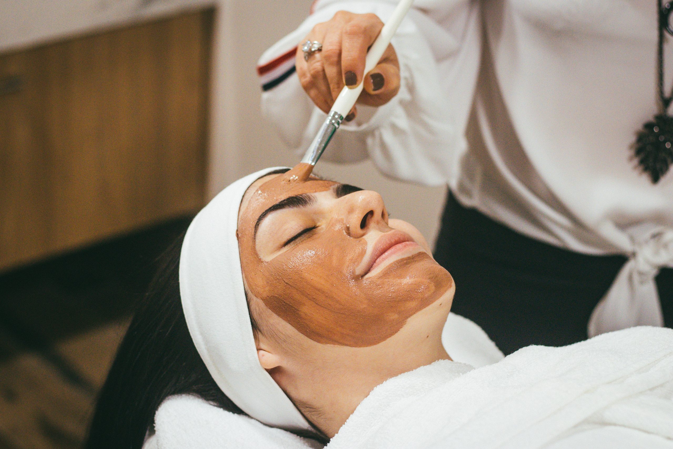 women getting skin treatment 