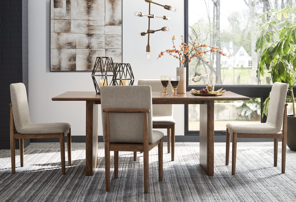 Dining table and chairs