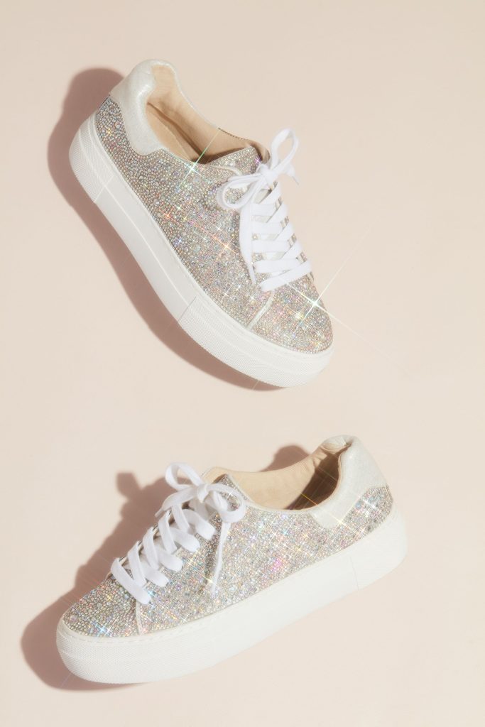 Sparkly wedding sneaker