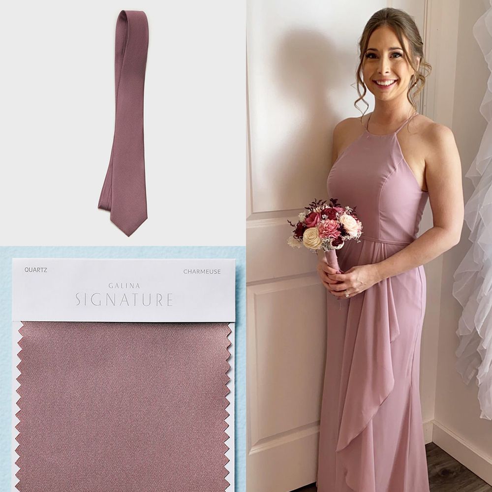 dusty pink bridesmaid dress