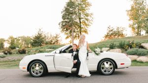 A couple gets married at The Carriage House at Lac La Belle in Lake Country, Wisconsin