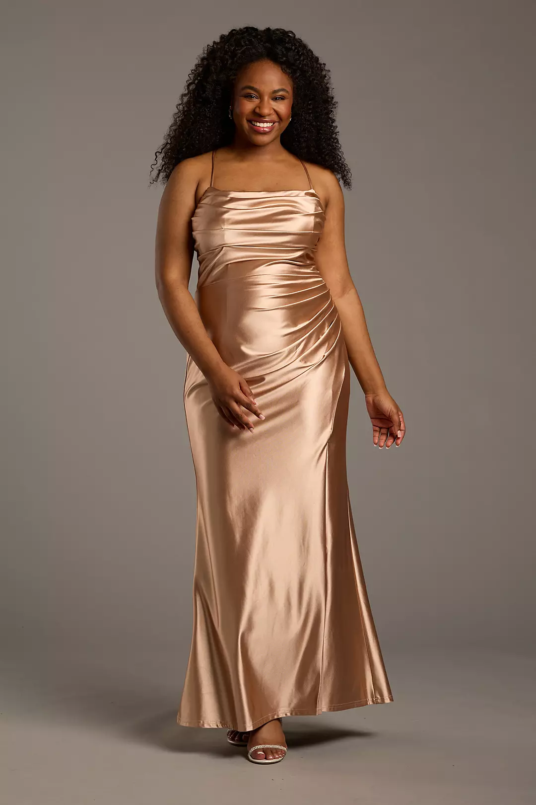 Shop satin bridesmaid dresses at David's!