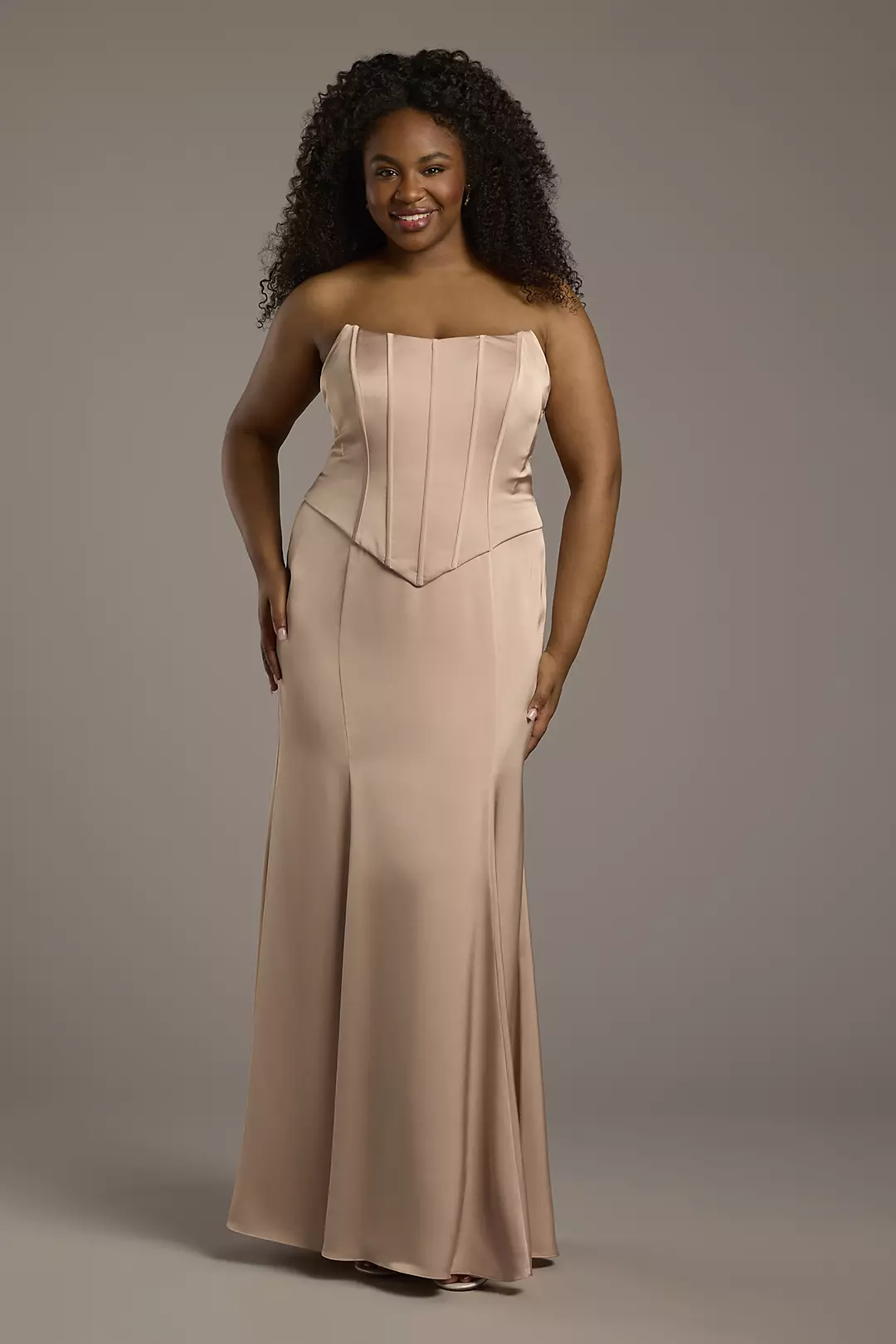Shop satin bridesmaid dresses at David's!