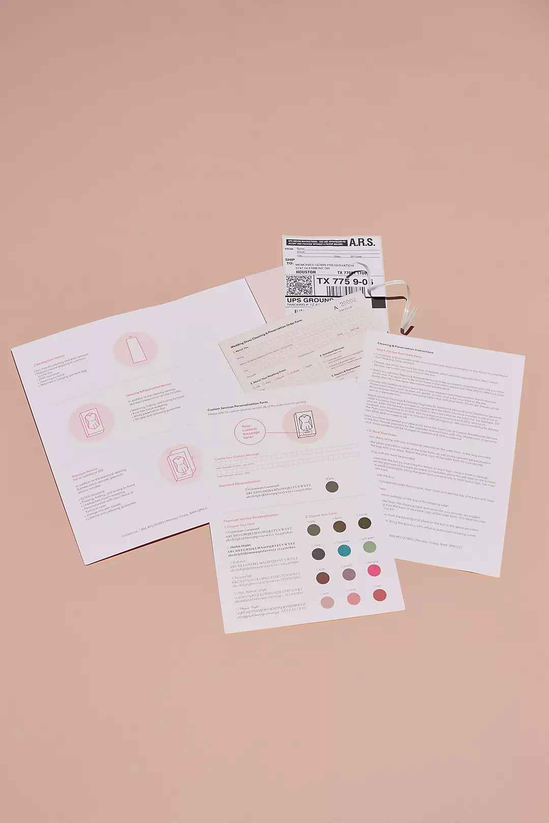 Wedding dress preservation kit from David's Bridal