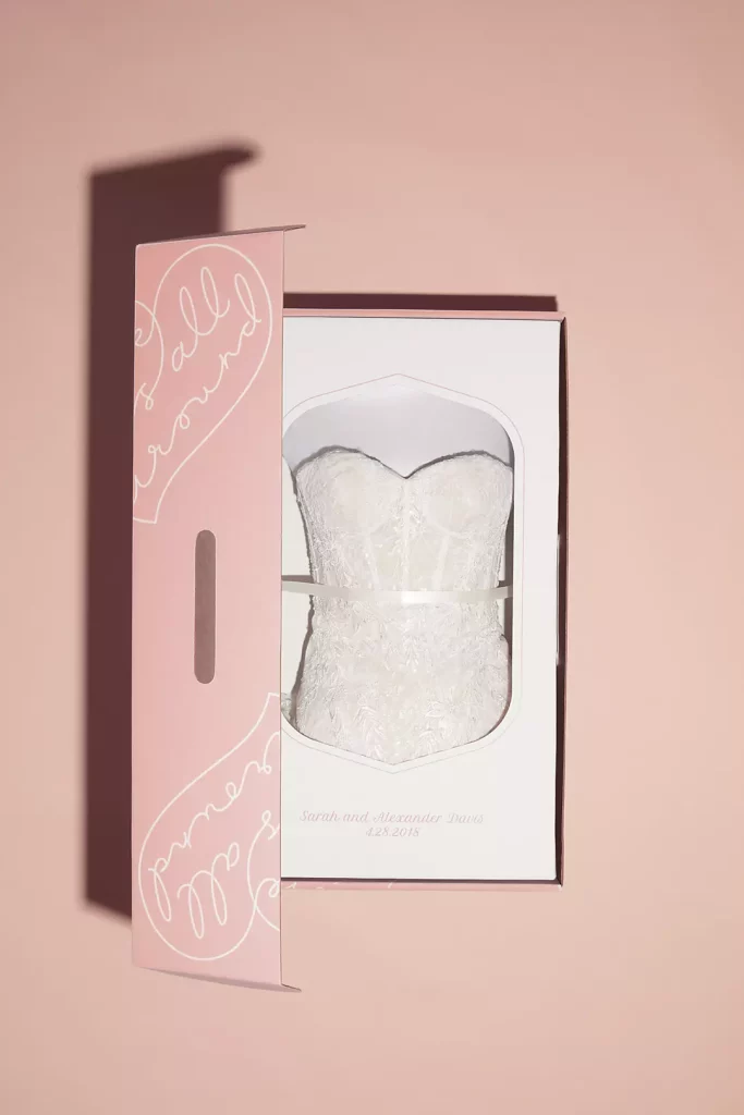 Wedding dress preservation kit from David's Bridal
